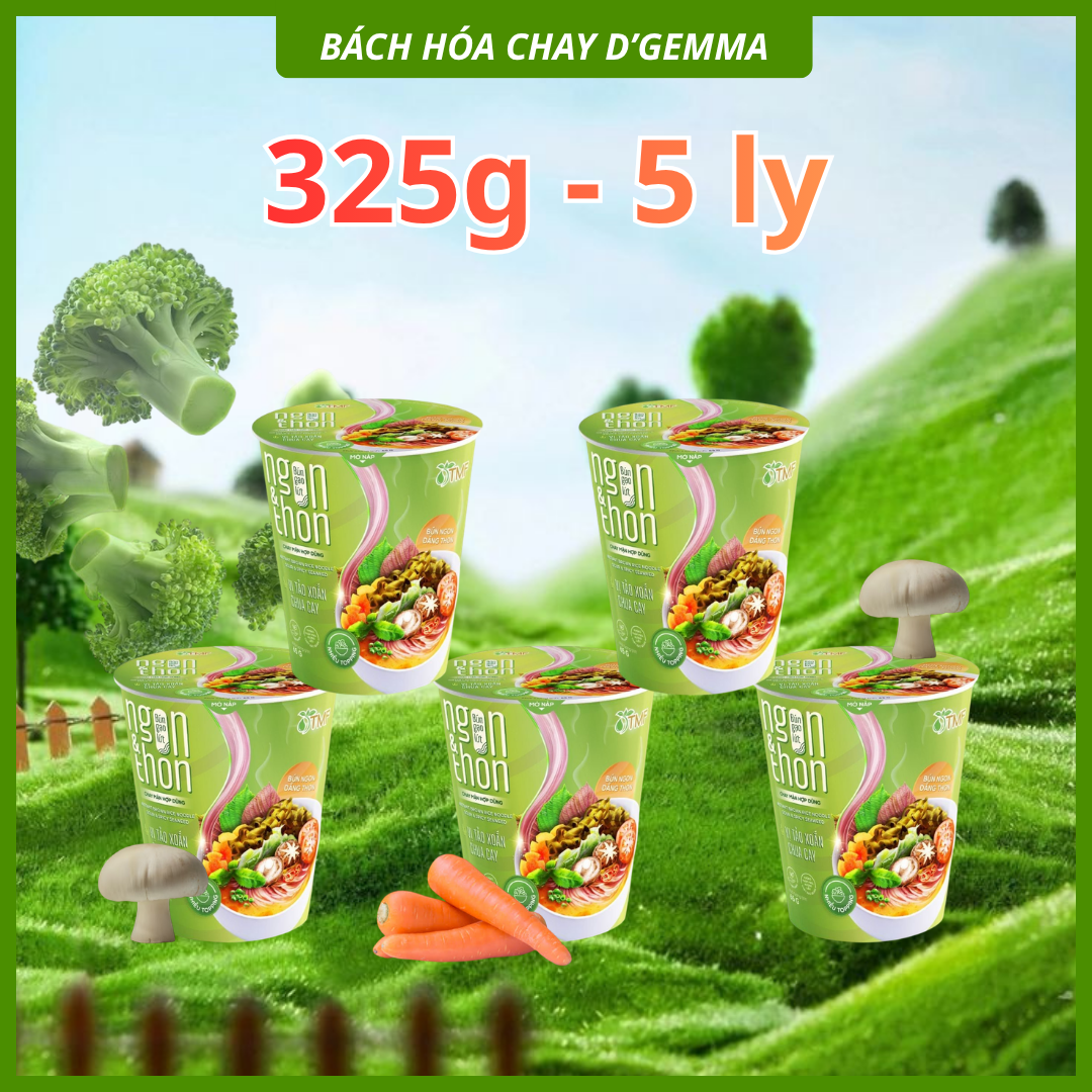  COMBO 5 BÚN RAU CỦ + 5 BÚN TẢO XOẮN 