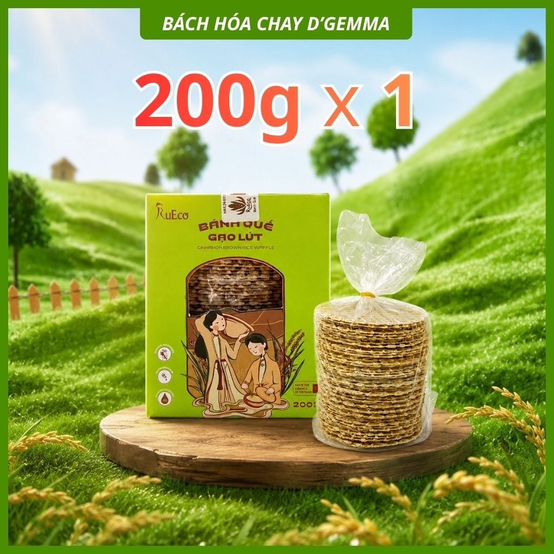  BÁNH QUẾ GẠO LỨT RUECO 200G - HƯƠNG VỊ TUỔI THƠ, GIÒN TAN KHÓ CƯỠNG 