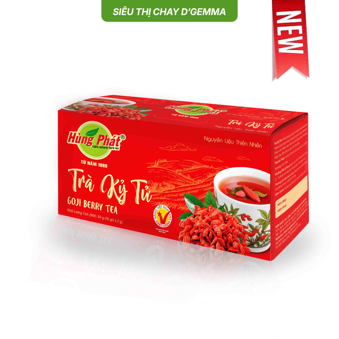  TRÀ KỶ TỬ 60G - THANH MÁT THƯ GIÃN, CÂN BẰNG CƠ THỂ 