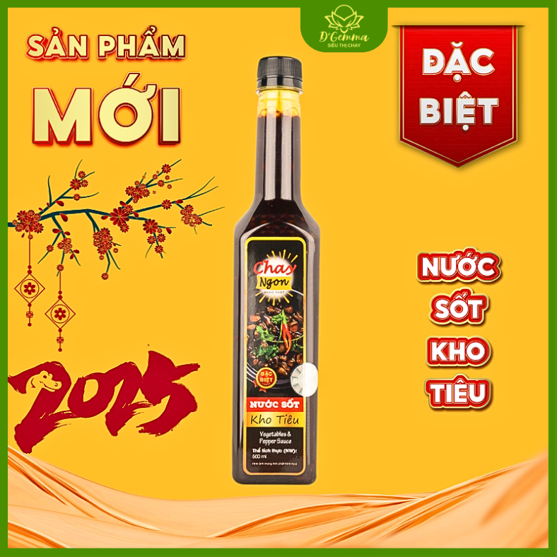  NƯỚC SỐT KHO TIÊU ĐẶC BIỆT | D'GEMMA CHAI 500ML 