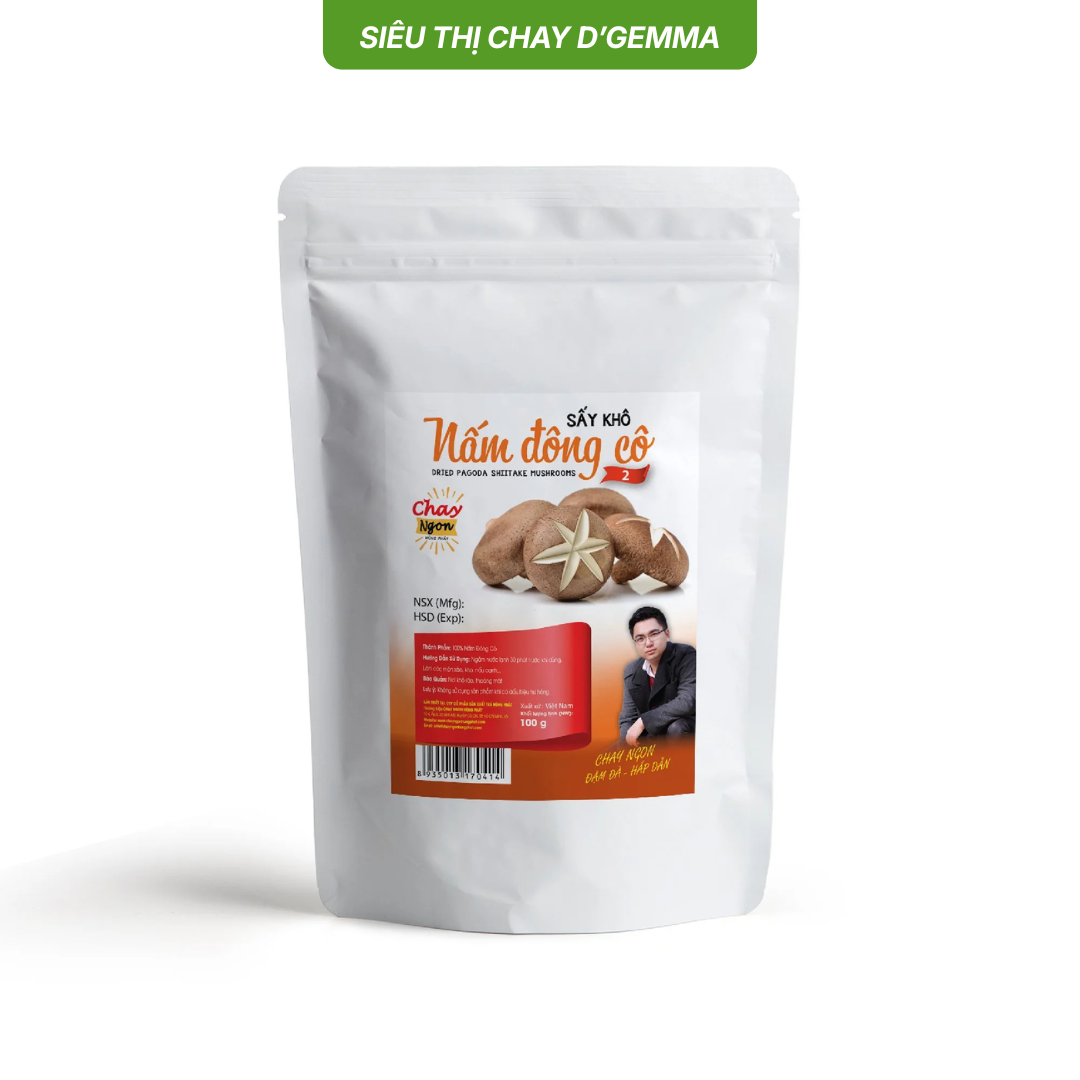  NẤM ĐÔNG CÔ SẤY KHÔ ĐẶC BIỆT - GÓI 100G 