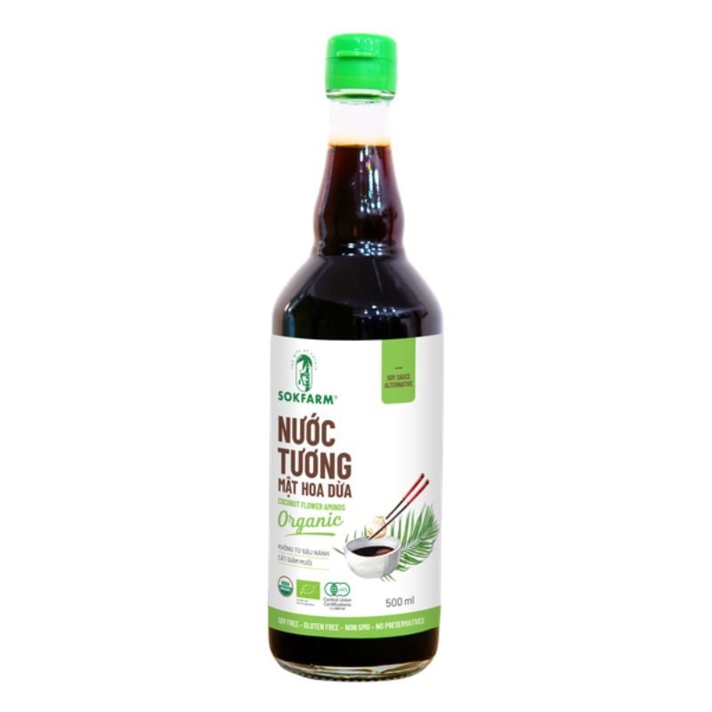  NƯỚC TƯƠNG MẬT HOA DỪA SOKFARM - DÒNG ÍT MUỐI 