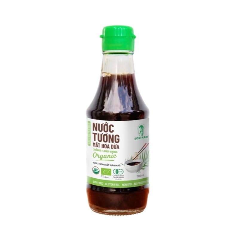  NƯỚC TƯƠNG MẬT HOA DỪA SOKFARM - DÒNG ÍT MUỐI 