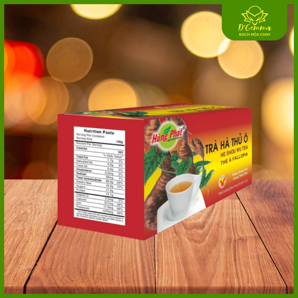  TRÀ HÀ THỦ Ô 50G - BỔ HUYẾT ĐẸP DA, NUÔI DƯỠNG MÁI TÓC 