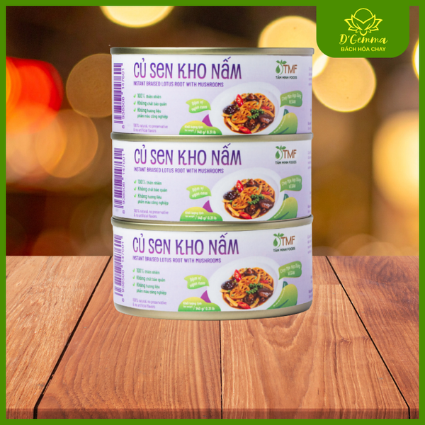  CỦ SEN KHO NẤM THỰC DƯỠNG | THƯƠNG HIỆU LÁ TÍA TÔ 