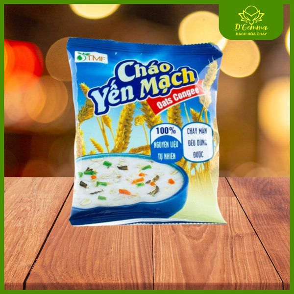  CHÁO YẾN MẠCH GẠO LỨT ĂN LIỀN DINH DƯỠNG | D'GEMMA GÓI 50G 