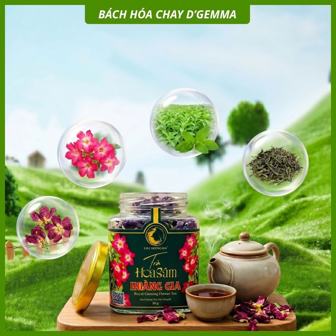  TRÀ HOA SÂM BỐ CHÍNH 20G - HOÀNG GIA 