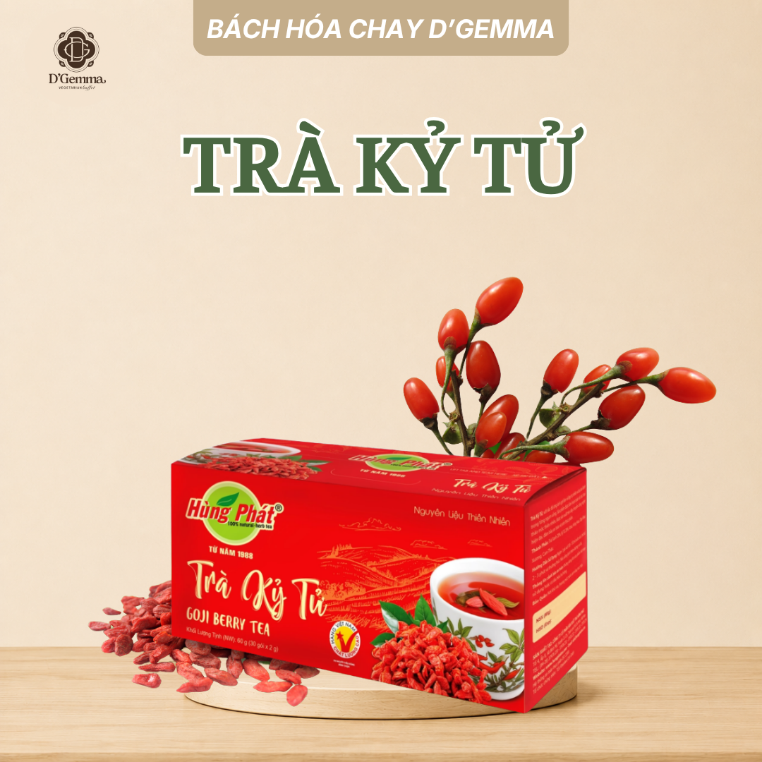  TRÀ KỶ TỬ 60G - THANH MÁT THƯ GIÃN, CÂN BẰNG CƠ THỂ 