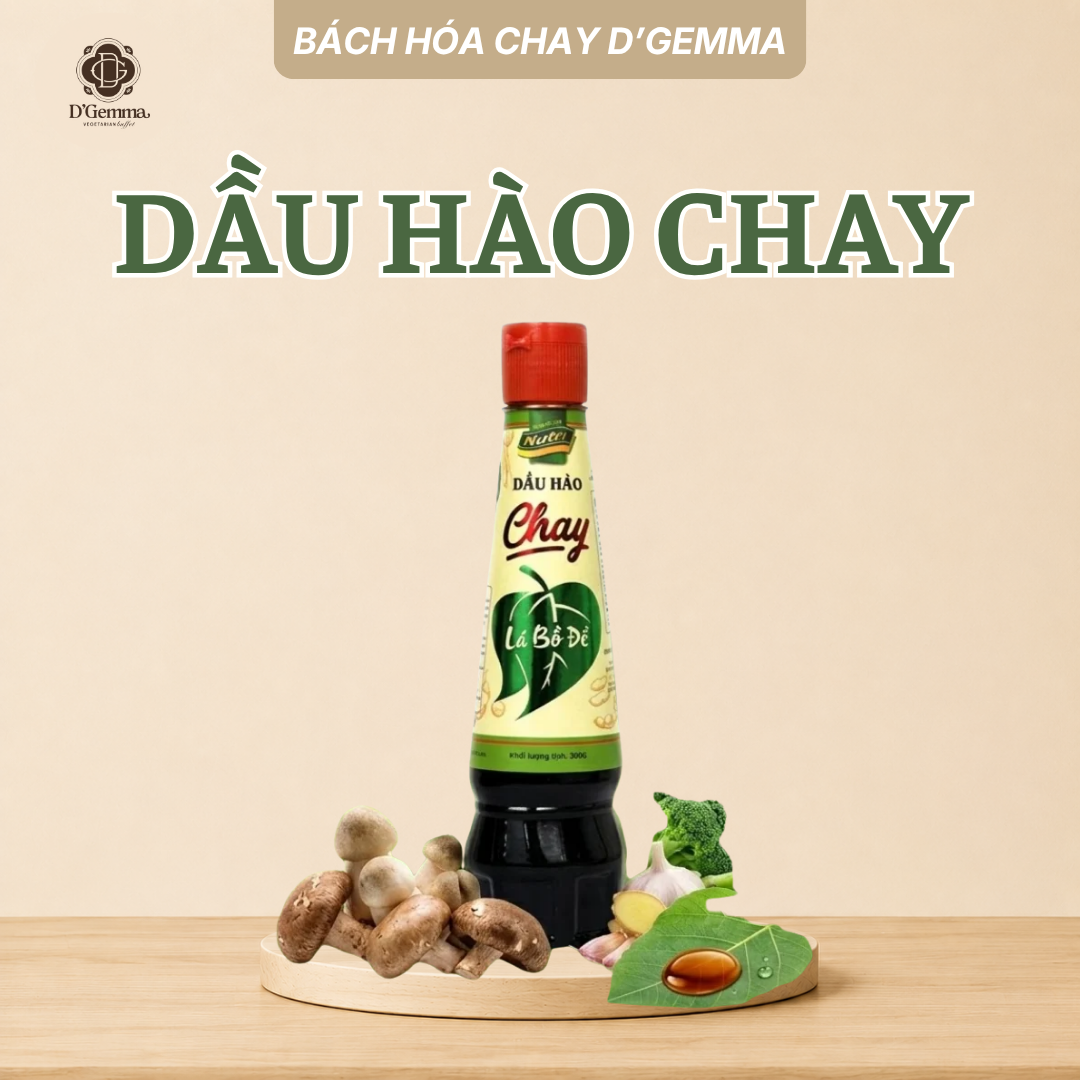  DẦU HÀO CHAY 360G - GIA VỊ THUẦN CHAY ĐẬM ĐÀ, CHIẾT XUẤT NẤM HƯƠNG 