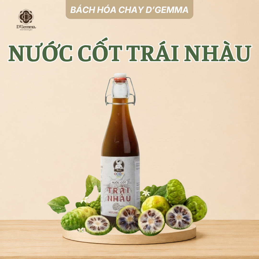  NƯỚC CỐT TRÁI NHÀU 500ML - THANH LỌC CƠ THỂ, ỔN ĐỊNH HUYẾT ÁP VÀ ĐƯỜNG HUYẾT 