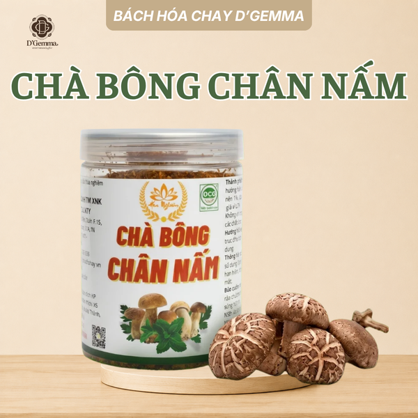  CHÀ BÔNG CHÂN NẤM (150g) - RUỐC NẤM HƯƠNG CHAY SẠCH LOẠI 1 THƠM NGON 