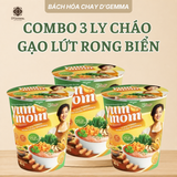  COMBO 3 LY CHÁO GẠO LỨT RONG BIỂN YUMMOM DINH DƯỠNG TIỆN LỢI 