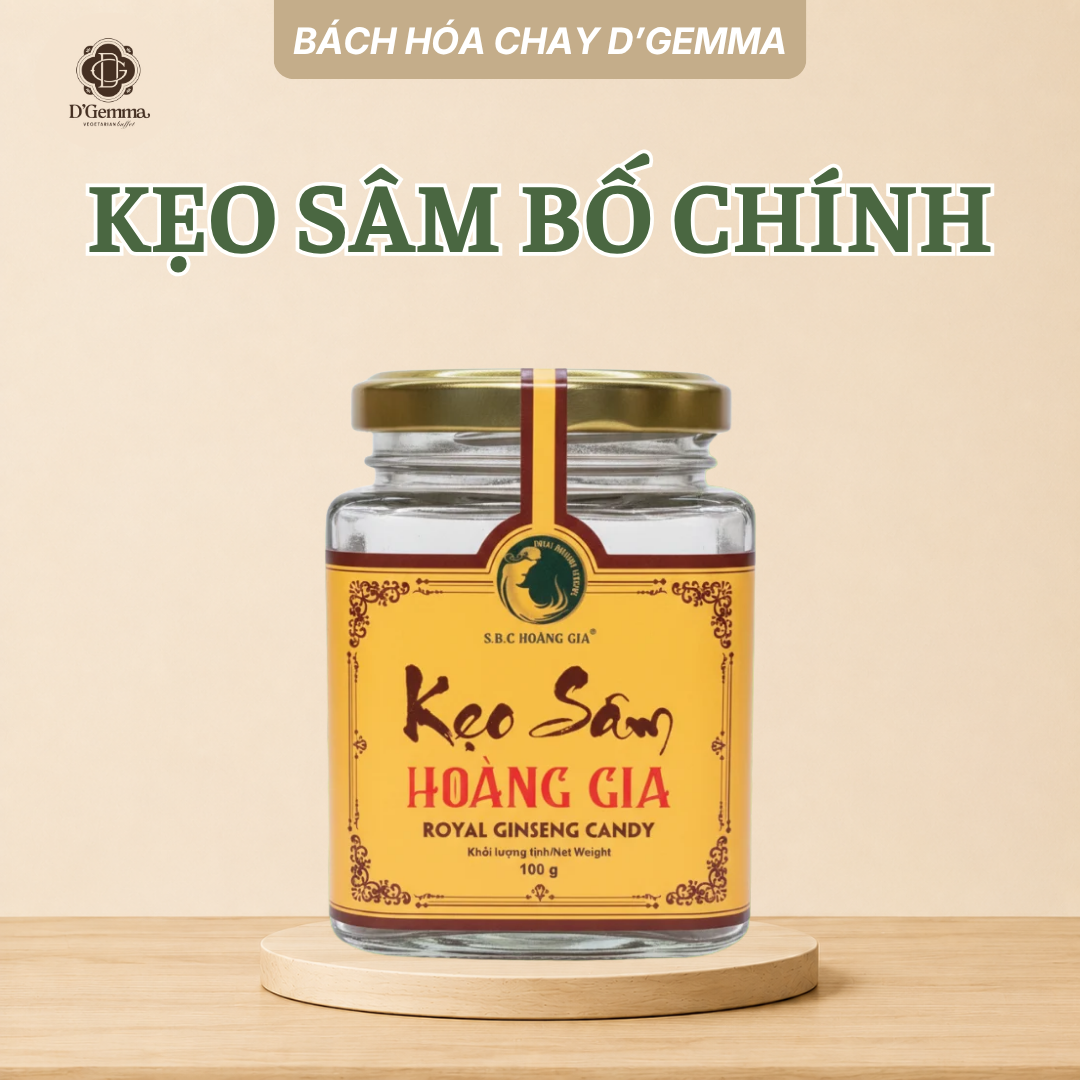  KẸO SÂM BỐ CHÍNH 100G - HOÀNG GIA 