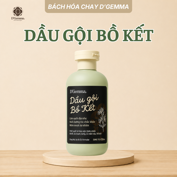  COMBO CHĂM SÓC TÓC & DA – SỮA RỬA MẶT RAU MÁ & DẦU GỘI BỒ KẾT 