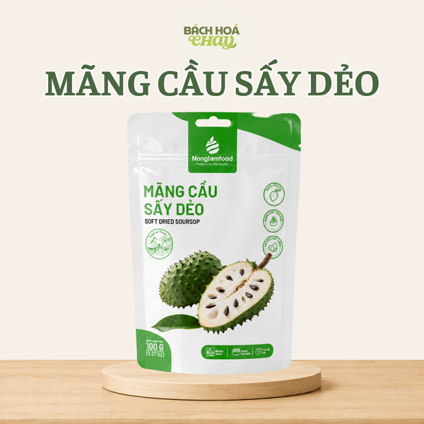  MÃNG CẦU SẤY DẺO NONGLAMFOOD 100G – DẺO MỀM, CHUA NGỌT TỰ NHIÊN 