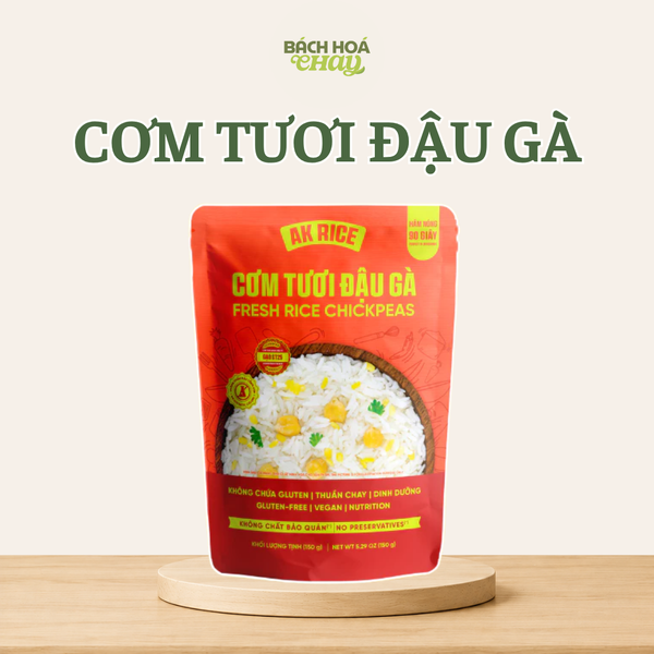  CƠM TƯƠI ĐẬU GÀ 150G – THƠM DẺO, GIÀU ĐẠM THỰC VẬT 