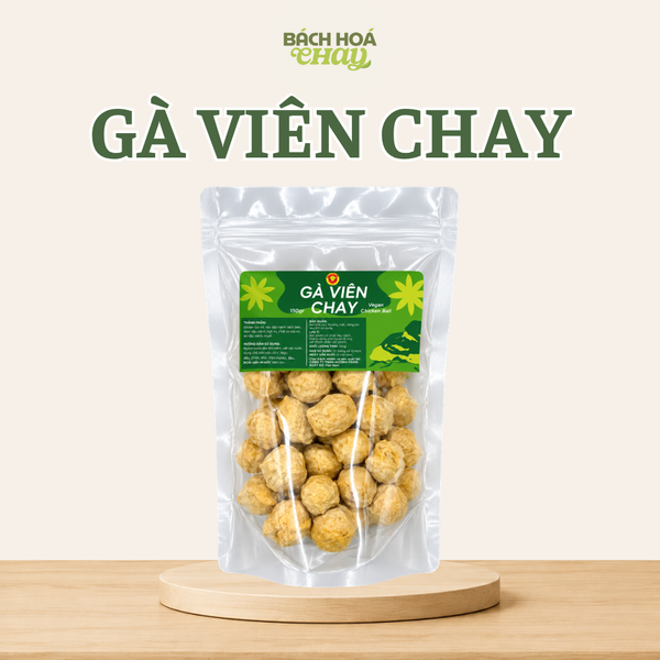  GÀ VIÊN CHAY ACCNHI FOOD 150G – NGUYÊN LIỆU CHAY TIỆN LỢI, ĐA DẠNG CÁCH CHẾ BIẾN 