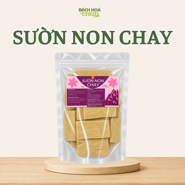  SƯỜN NON CHAY ACCNHI FOOD 150G – NGUYÊN LIỆU CHAY TIỆN LỢI, ĐA DẠNG CÁCH CHẾ BIẾN 