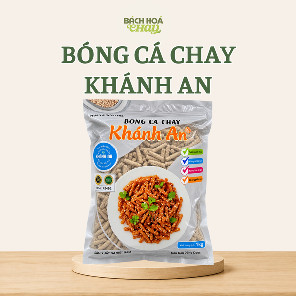  BÓNG CÁ CHAY KHÁNH AN 100G – NGUYÊN LIỆU CHAY TIỆN LỢI, GIÀU ĐẠM THỰC VẬT 