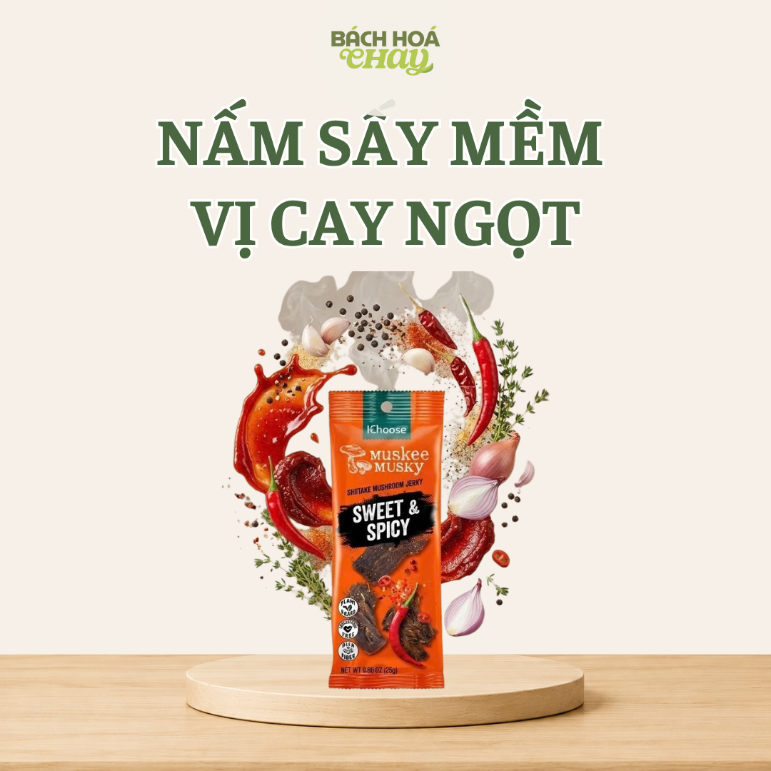  NẤM SẤY MỀM VỊ CAY NGỌT 45G 