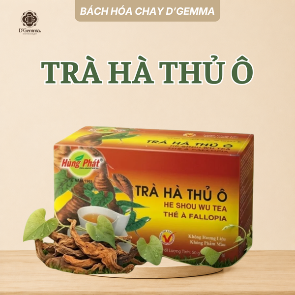  TRÀ HÀ THỦ Ô 50G - BỔ HUYẾT ĐẸP DA, NUÔI DƯỠNG MÁI TÓC 