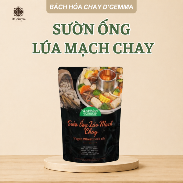  SƯỜN ỐNG LÚA MẠCH CHAY AN NHIÊN FOOD 150G 