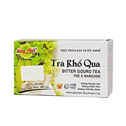  TRÀ KHỔ QUA 50G HÙNG PHÁT - HƯƠNG VỊ MỘC MẠC, THANH MÁT TỰ NHIÊN 