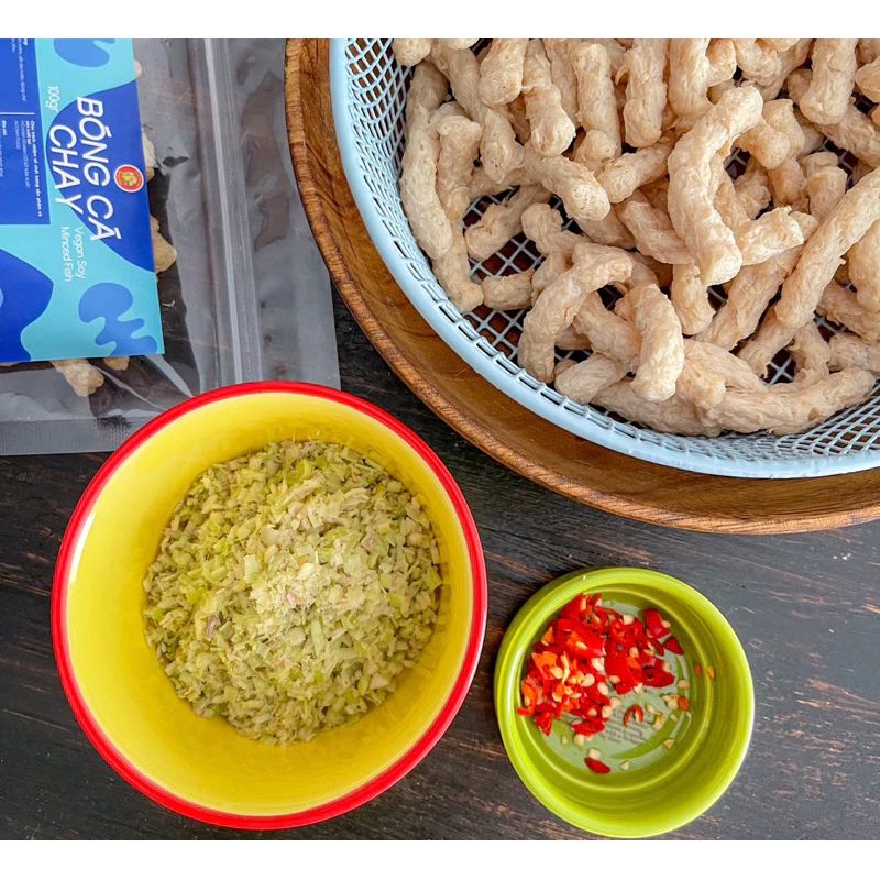  BÓNG CÁ CHAY ACCNHI FOOD 100g – NGUYÊN LIỆU CHAY TIỆN LỢI, ĐA DẠNG CÁCH CHẾ BIẾN 