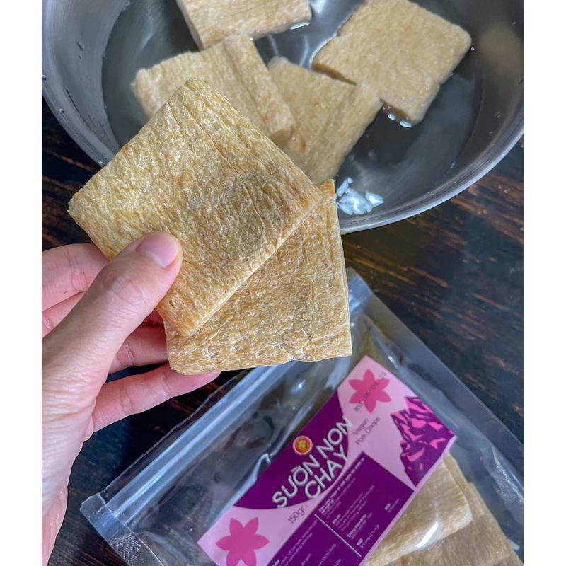  SƯỜN NON CHAY ACCNHI FOOD 150G – NGUYÊN LIỆU CHAY TIỆN LỢI, ĐA DẠNG CÁCH CHẾ BIẾN 