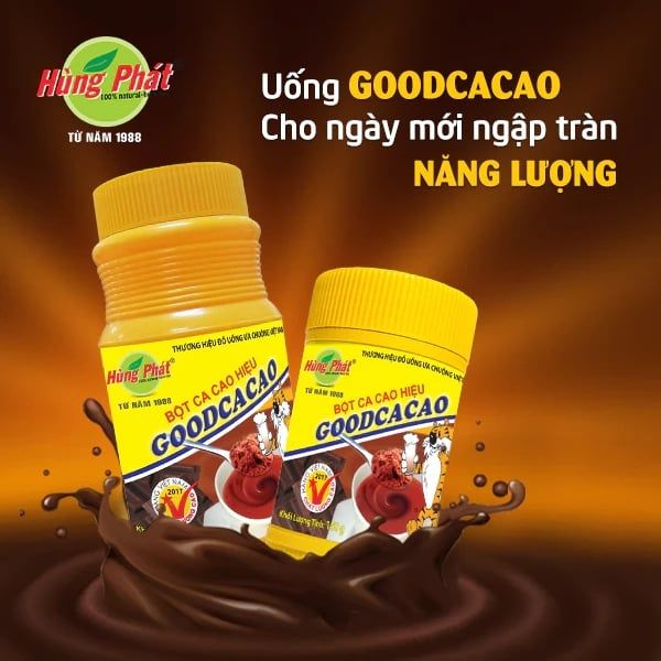 BỘT GOOD CACAO 500G HÙNG PHÁT - HƯƠNG VỊ TỰ NHIÊN, THƠM NGON ĐẬM ĐÀ 