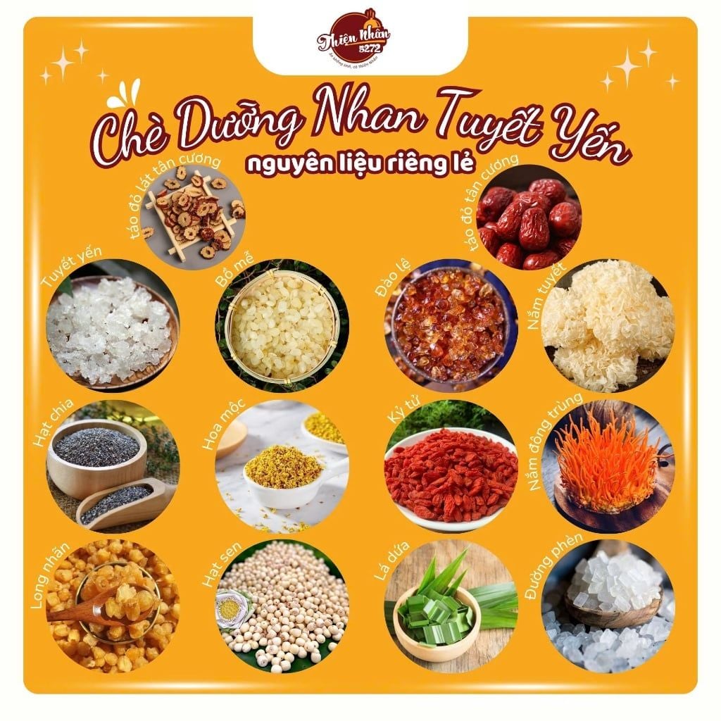  SET CHÈ DƯỠNG NHAN 14 VỊ 250G THIỆN NHÂN 5272 - THANH MÁT GIẢI NHIỆT, DƯỠNG TÚY SẮC ĐẸP TỪ THIÊN NHIÊN 