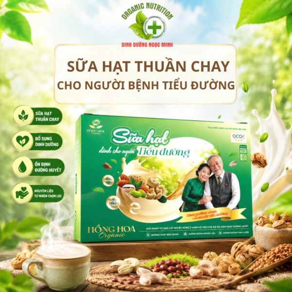  Sữa Hạt Dành Cho Người Tiểu Đường Hồng Hoa Organic 500g – Sữa Hạt Ngũ Cốc Bổ Sung Dinh Dưỡng 