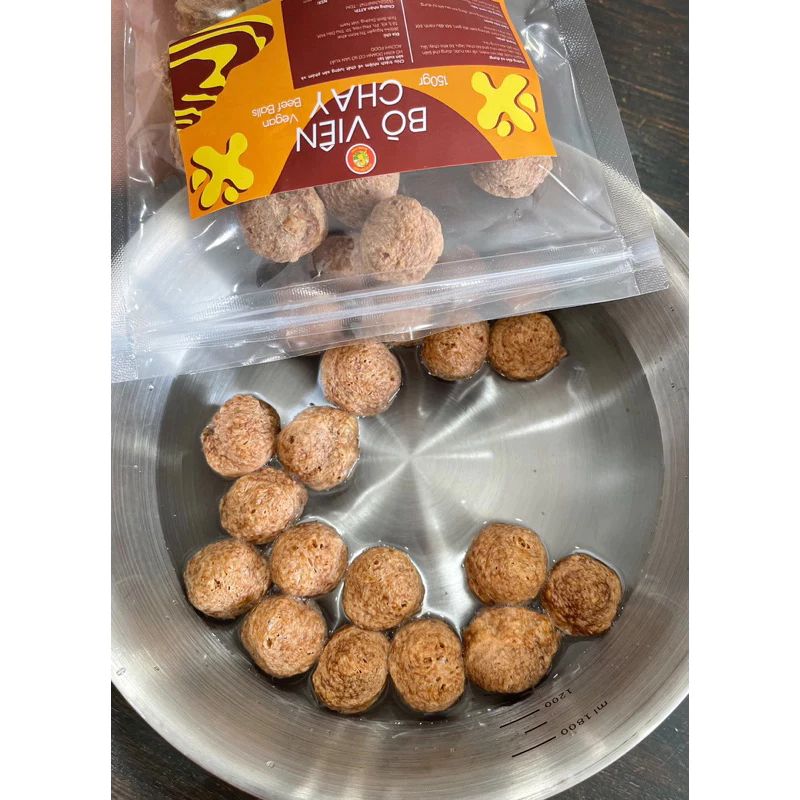  VIÊN BÒ CHAY 150G - ACCNHI FOOD – NGUYÊN LIỆU CHAY TIỆN LỢI, DỄ CHẾ BIẾN 