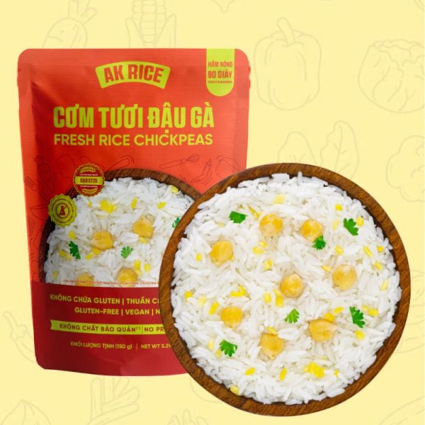  CƠM TƯƠI ĐẬU GÀ 150G – THƠM DẺO, GIÀU ĐẠM THỰC VẬT 