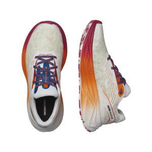 Giày Chạy Bộ Salomon Nữ Aero Glide 2 ISD L47526700 White/Dragon Fire/Vivacious