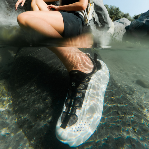 Giày Dép Sandals Salomon Men Sandals & Watershoes Solamphibian Desert Tan/Wrought Iron L49107800