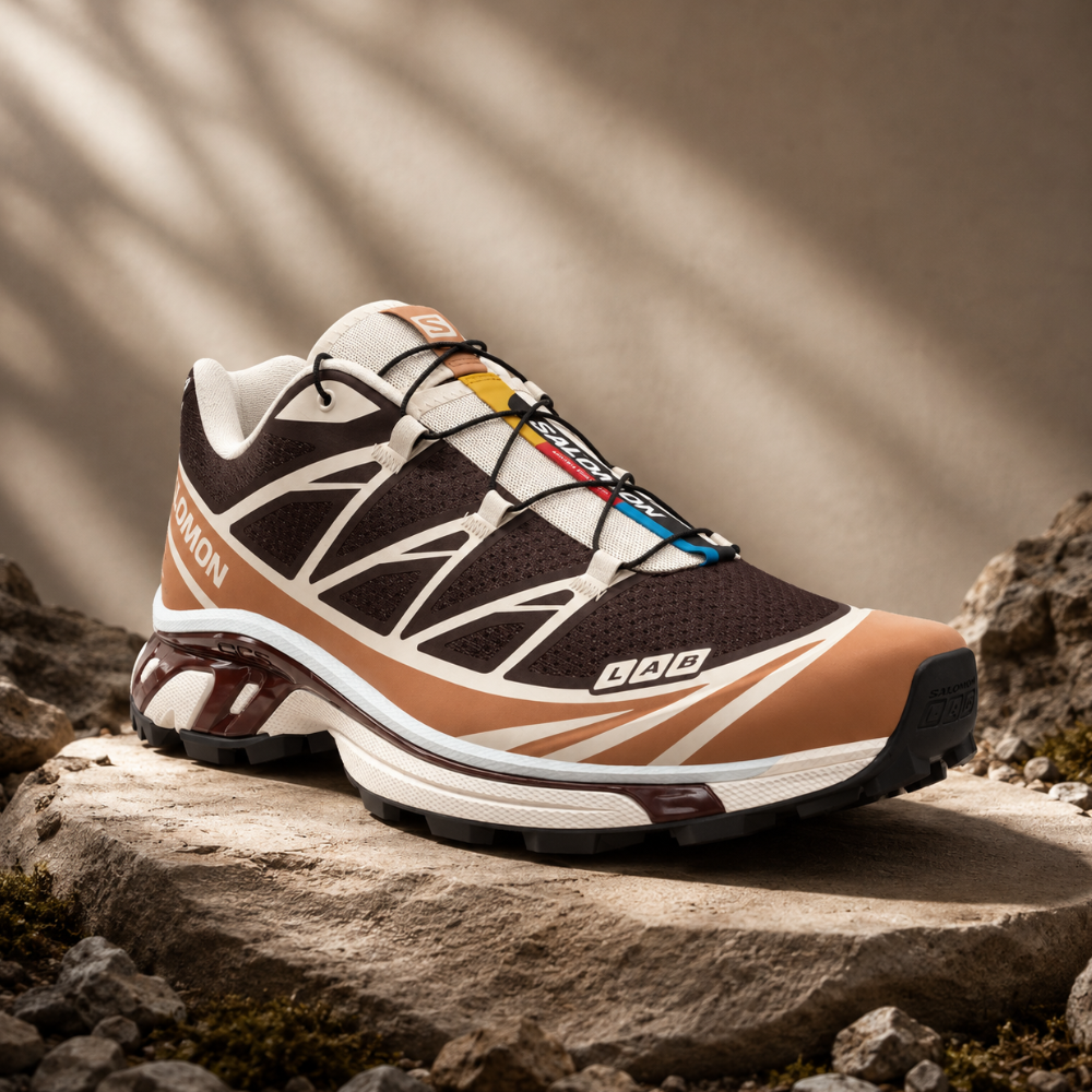 Giày Thể Thao Unisex Salomon XT-6 Black Coffee / Burro / Bitter Chocolate L49306600