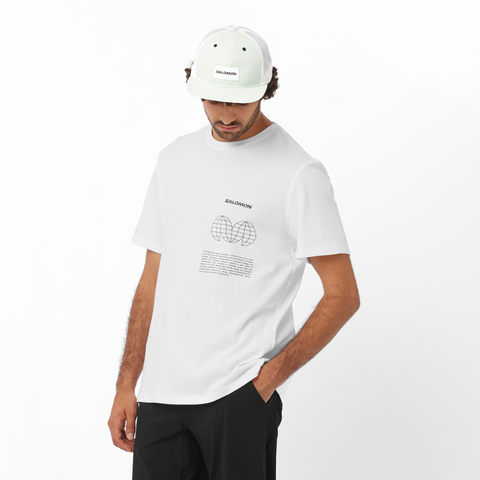 Áo Thun Nam Salomon Men's Globe Graphic SS Tee White LC2249100