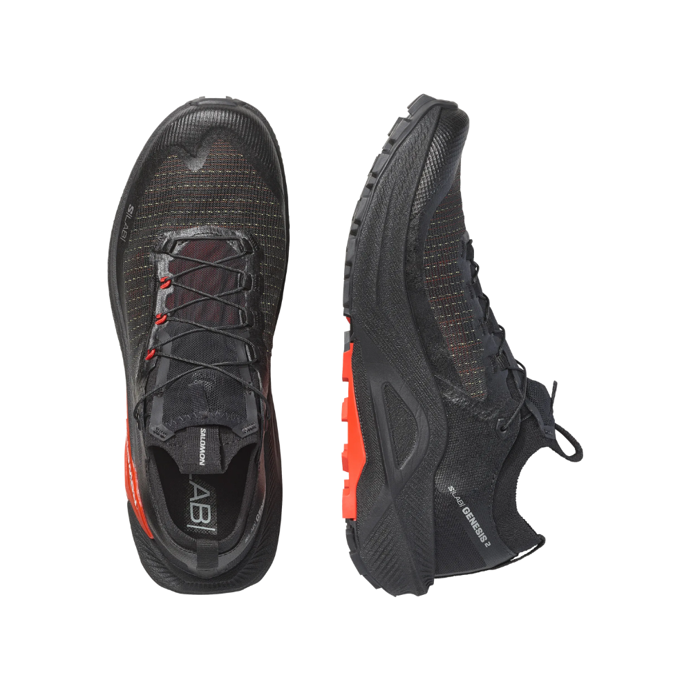 Giày Trail Running Salomon S/LAB Genesis 2 Iron / Black / Fiery Red L49190100