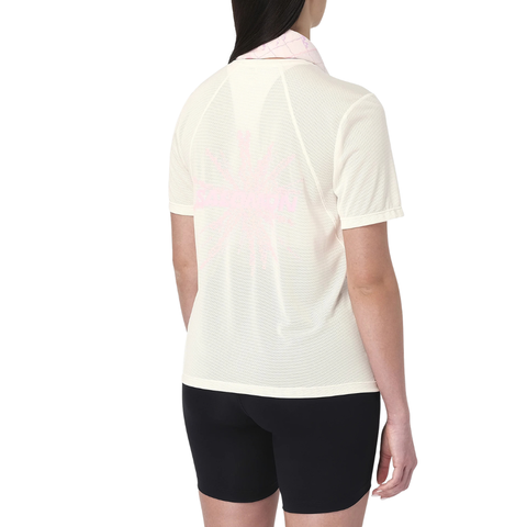 Áo Thể Thao Nữ Salomon SHAKEout Core Graphic Whisper White/Pink Frosting/Icy Pink LC3040700