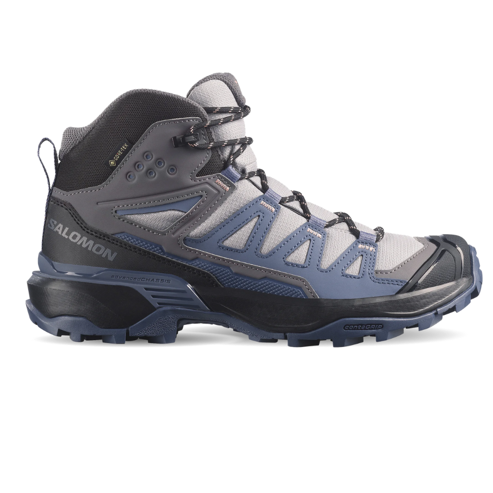 Giày Hiking Salomon Nữ X Ultra 360 Mid Gore-Tex Alloy / Grisaille / Black L45390700