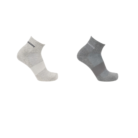 Tất Thể Thao Salomon Evasion Ankle 2-Pack Light Grey/Heather Medium LC1983400
