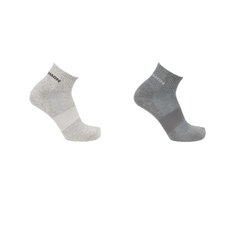 Tất Thể Thao Salomon Evasion Ankle 2-Pack Light Grey/Heather Medium LC1983400