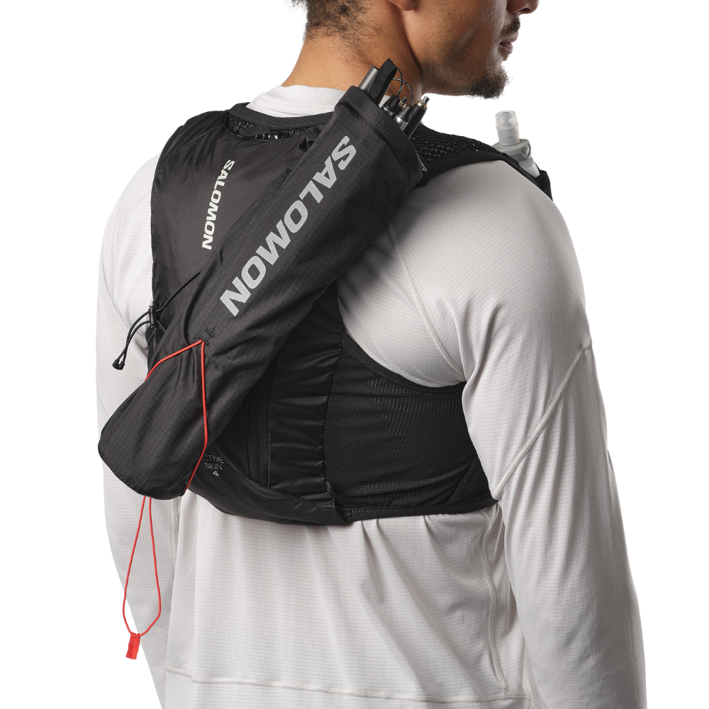 Vest Nước Chạy Địa Hình Salomon Active Skin 4 Black/Metal LC2178200