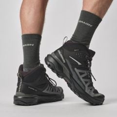 Giày Hiking Salomon Nam X Ultra 360 Mid GTX Black L47447600