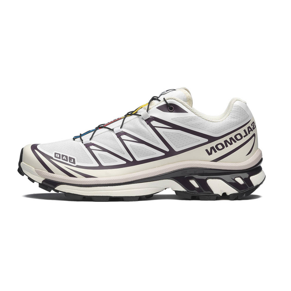 Giày Thể Thao Unisex Salomon XT-6 White/Vanilla Ice/Plum L47864600