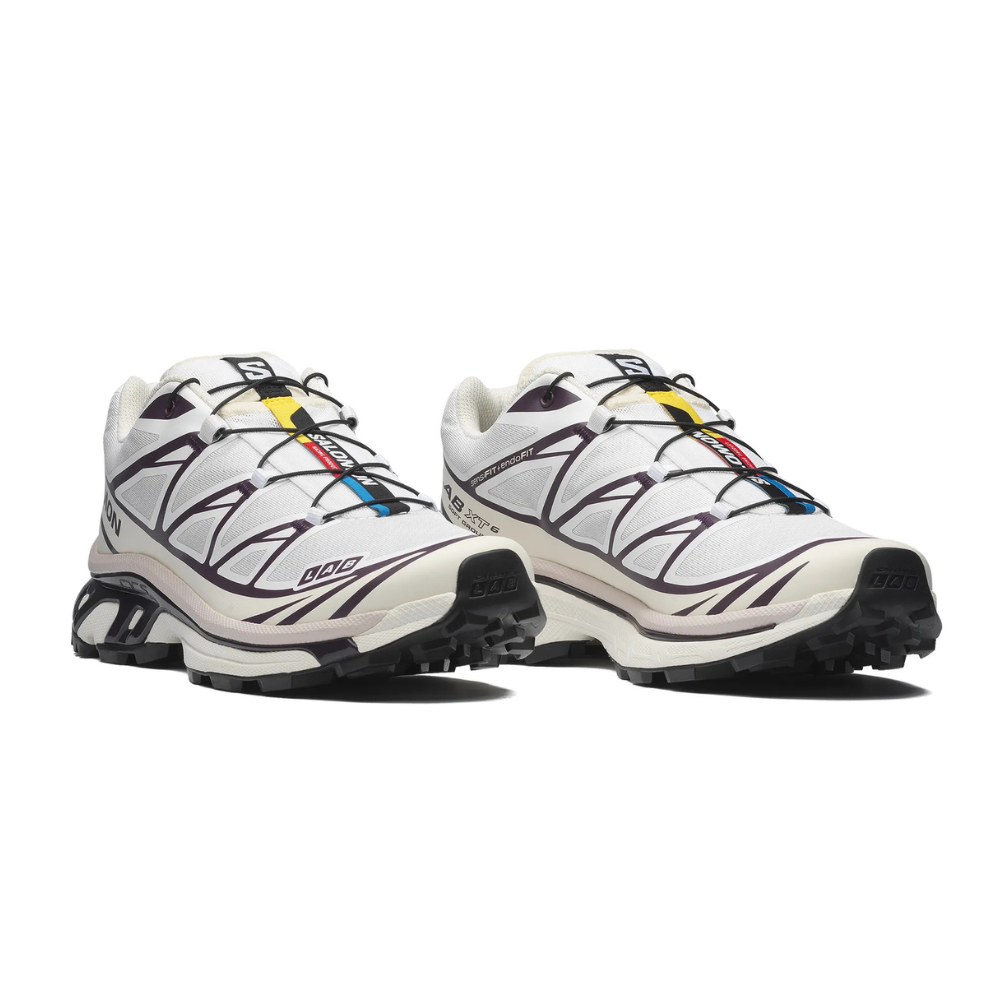 Giày Thể Thao Unisex Salomon XT-6 White/Vanilla Ice/Plum L47864600