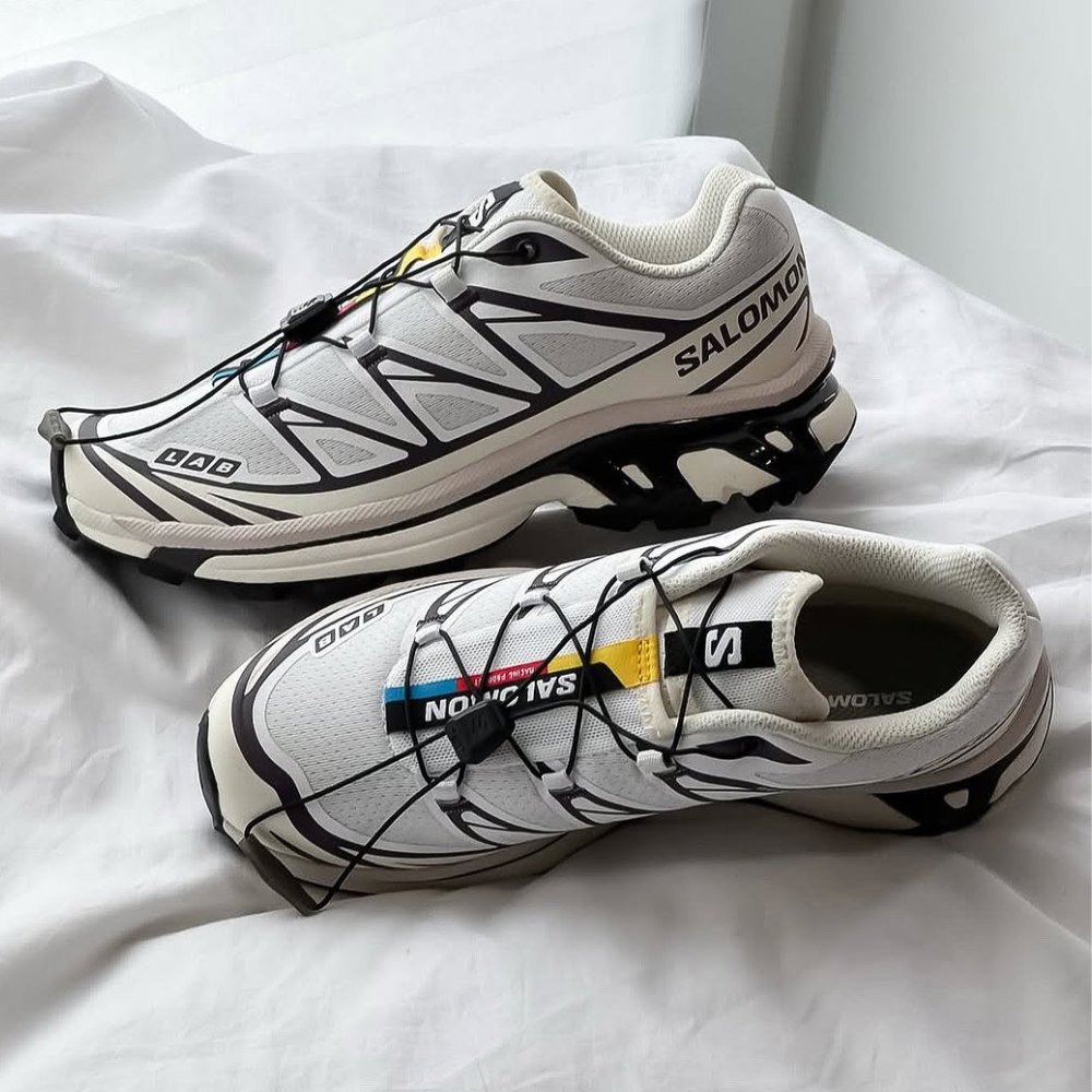 Giày Thể Thao Unisex Salomon XT-6 White/Vanilla Ice/Plum L47864600