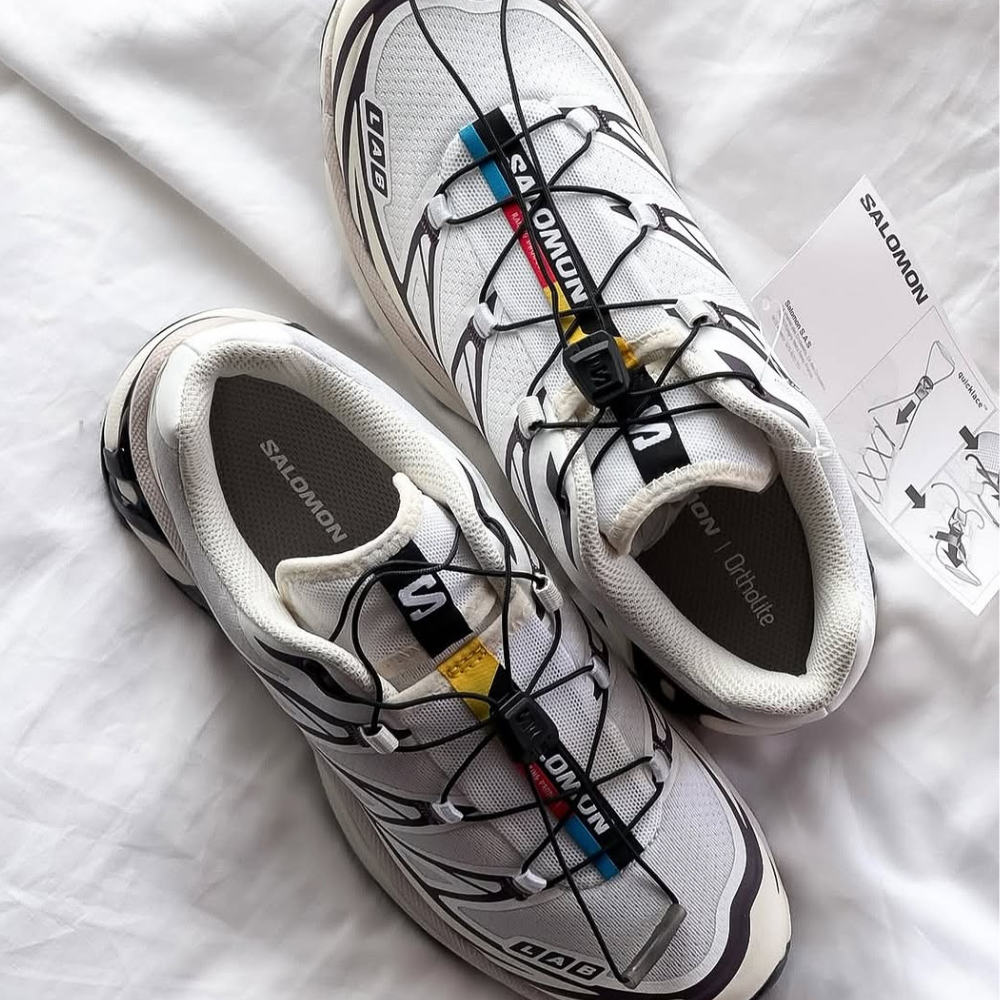 Giày Thể Thao Unisex Salomon XT-6 White/Vanilla Ice/Plum L47864600