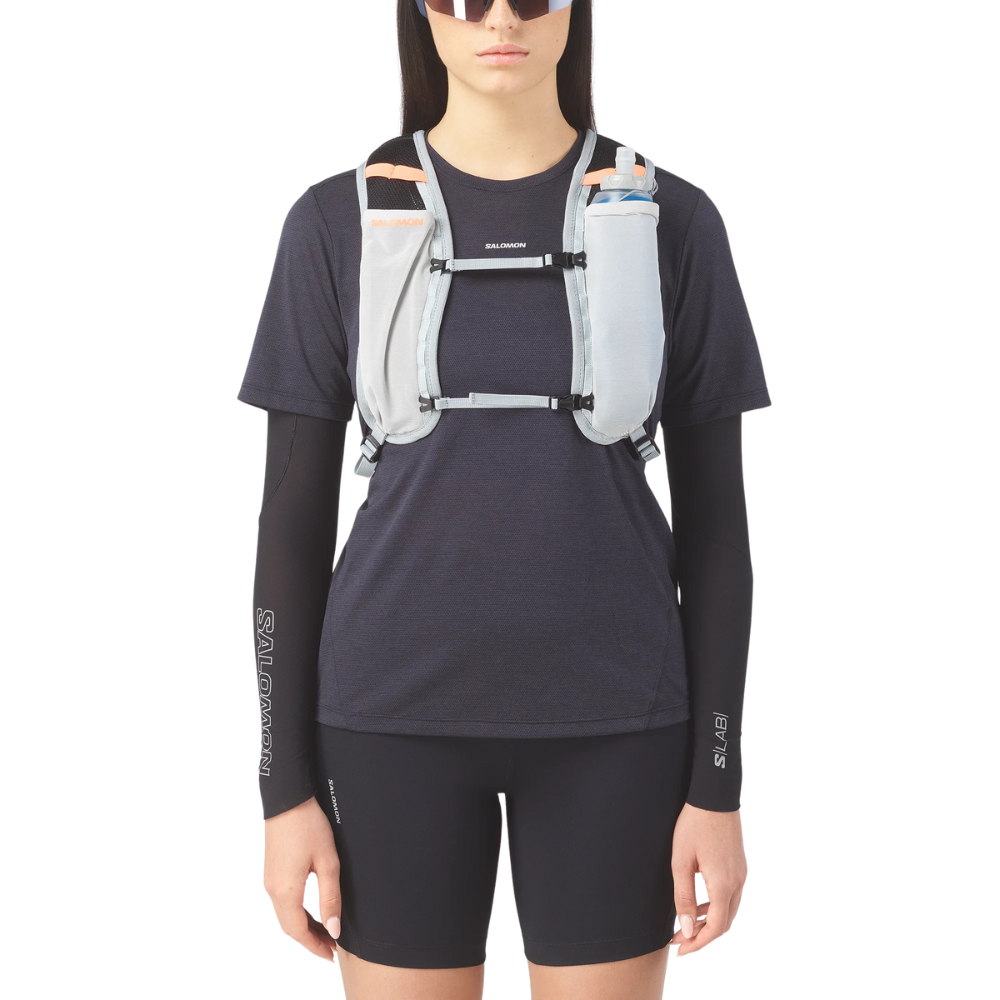 Balo Chạy Địa Hình Salomon Unisex's Cross 4 Gray Violet/Quarry/Nectarrine LC2856700